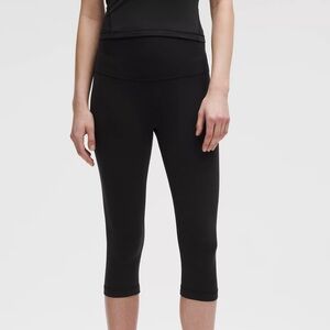 EUC Lululemon Align™ High Rise Crop 17" | Sz 6 | Black